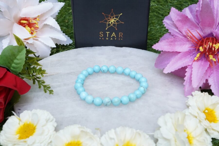 Natural Blue Turquoise (Firoza) Bracelet