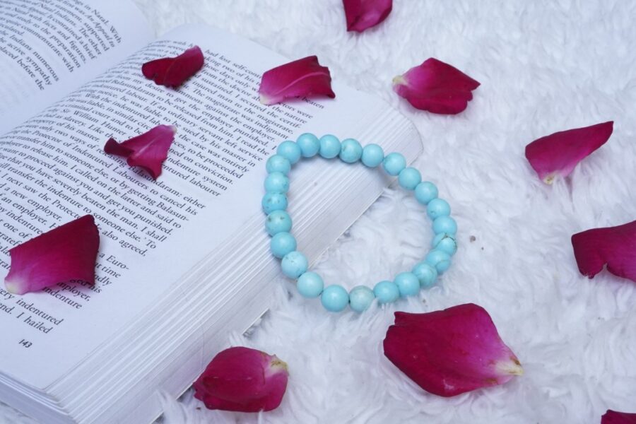 Natural Blue Turquoise (Firoza) Bracelet - Image 2