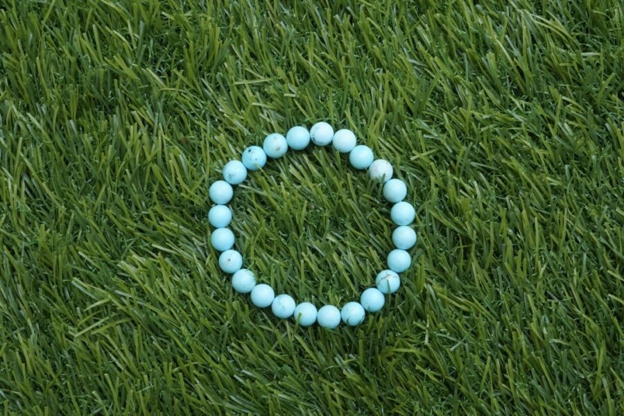 Natural Blue Turquoise (Firoza) Bracelet - Image 3