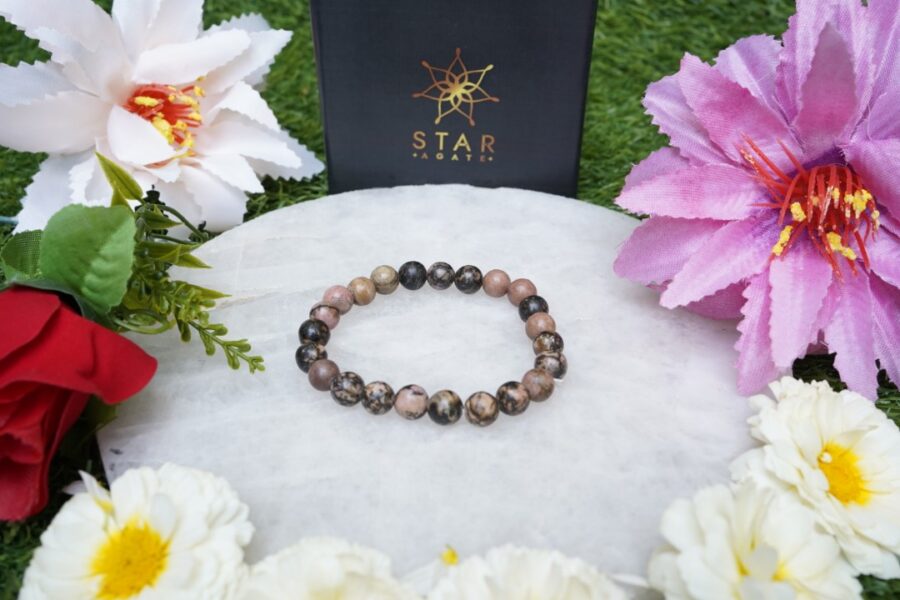 Rhodonite Crystal Bracelet - For Desired Partner and Opportunities