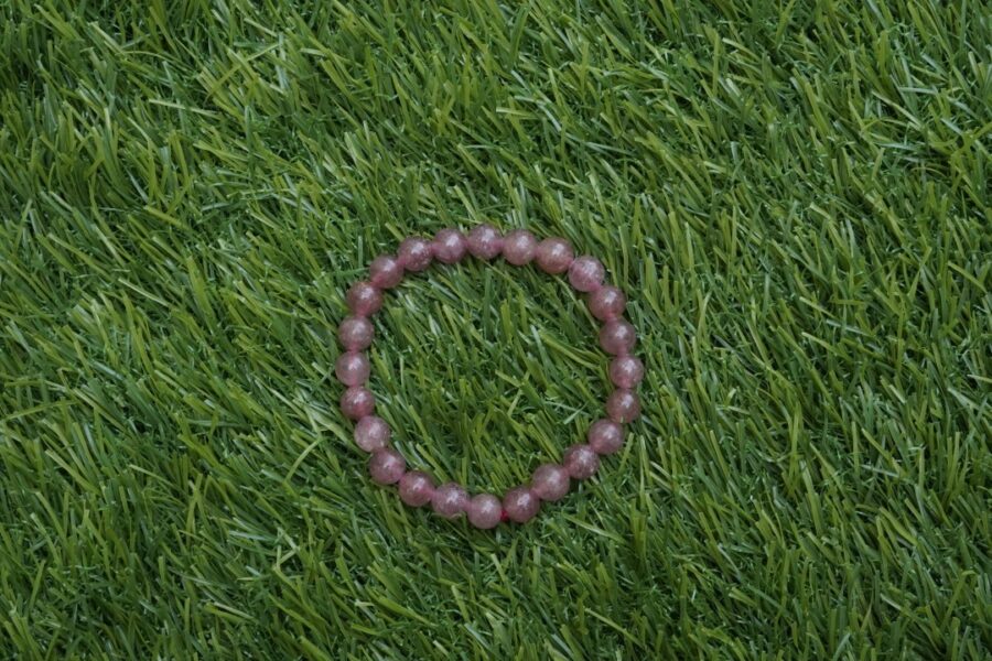 Strawberry Quartz Bracelet - For Spiritual Awakening & Peace - Image 3